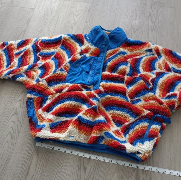 Free People Movement Hit The Slopes Printed Fleece Pullover Jacket S - Picture 10 of 14